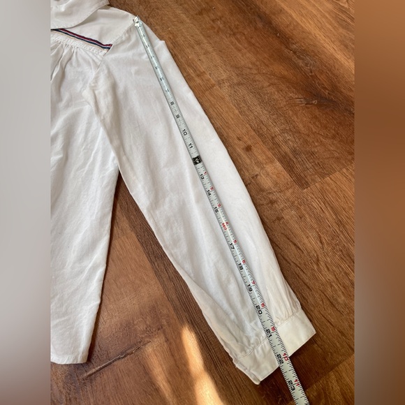 Bellerose Womens Peasant Blouse Size 1 Peter Pan‎ Collar Embroidered Retro Puff - Picture 8 of 9